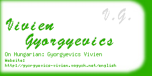 vivien gyorgyevics business card